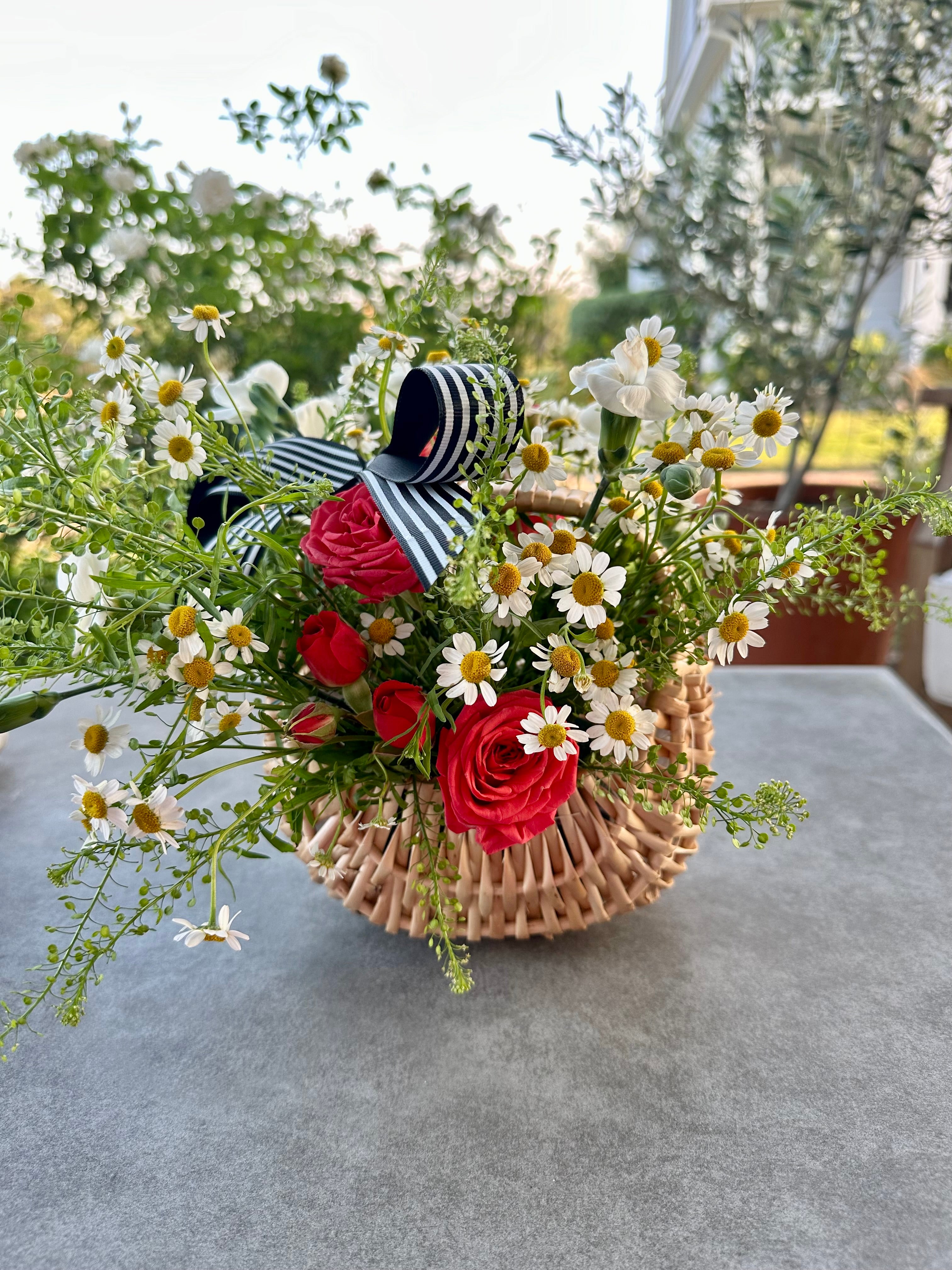 Back-to-School Blooms - Small Teacher Basket (Dripping Springs ISD)