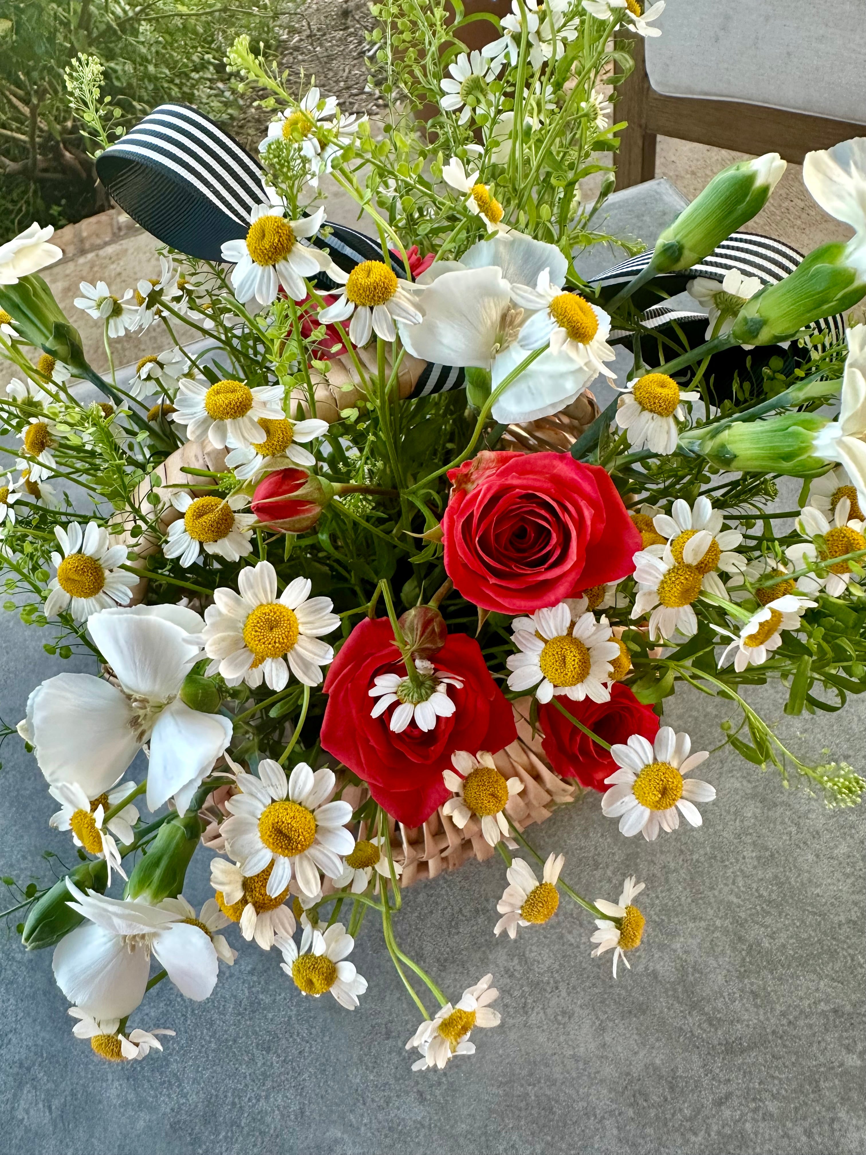 Back-to-School Blooms - Small Teacher Basket (Dripping Springs ISD)