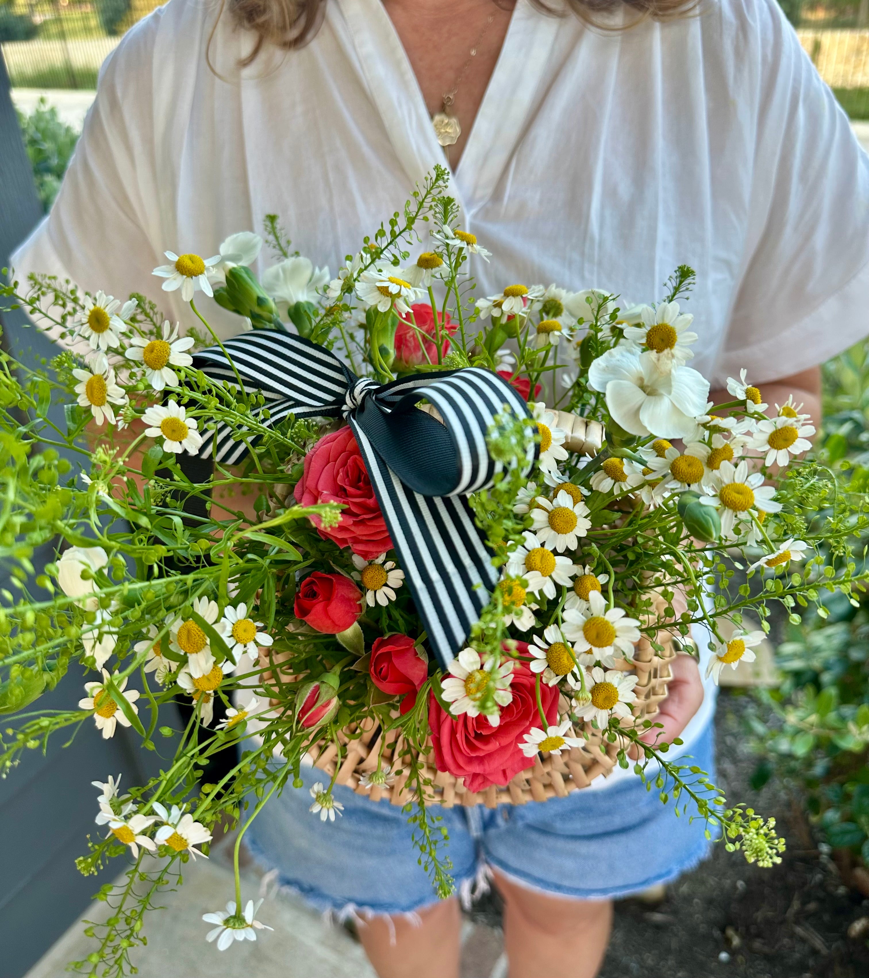 Back-to-School Blooms - Small Teacher Basket (Dripping Springs ISD)